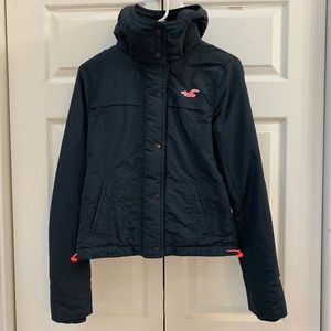 Hollister XS Navy & Pink Hooded Jacket